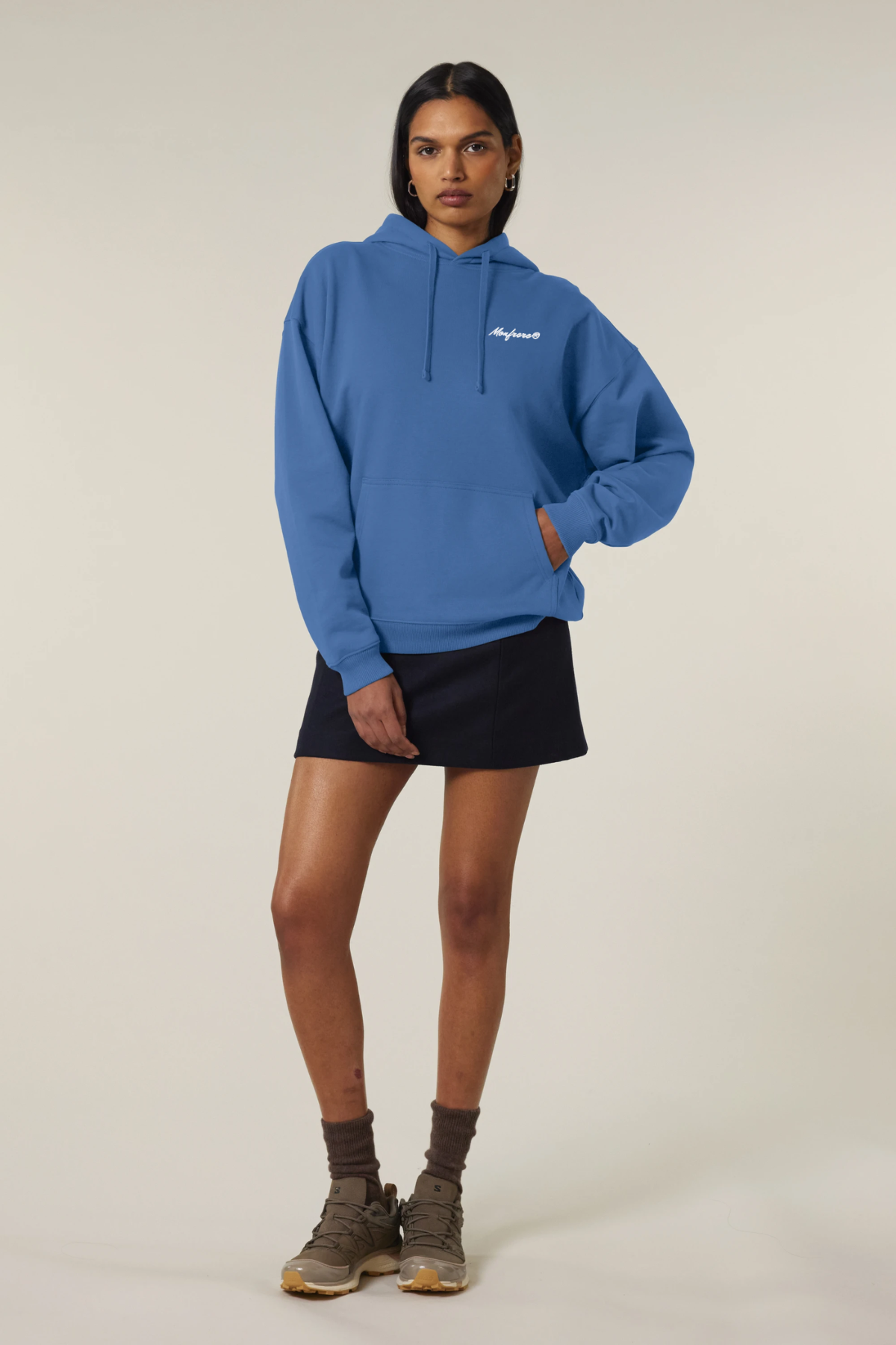 White label stick oversized hoodie sweatshirt