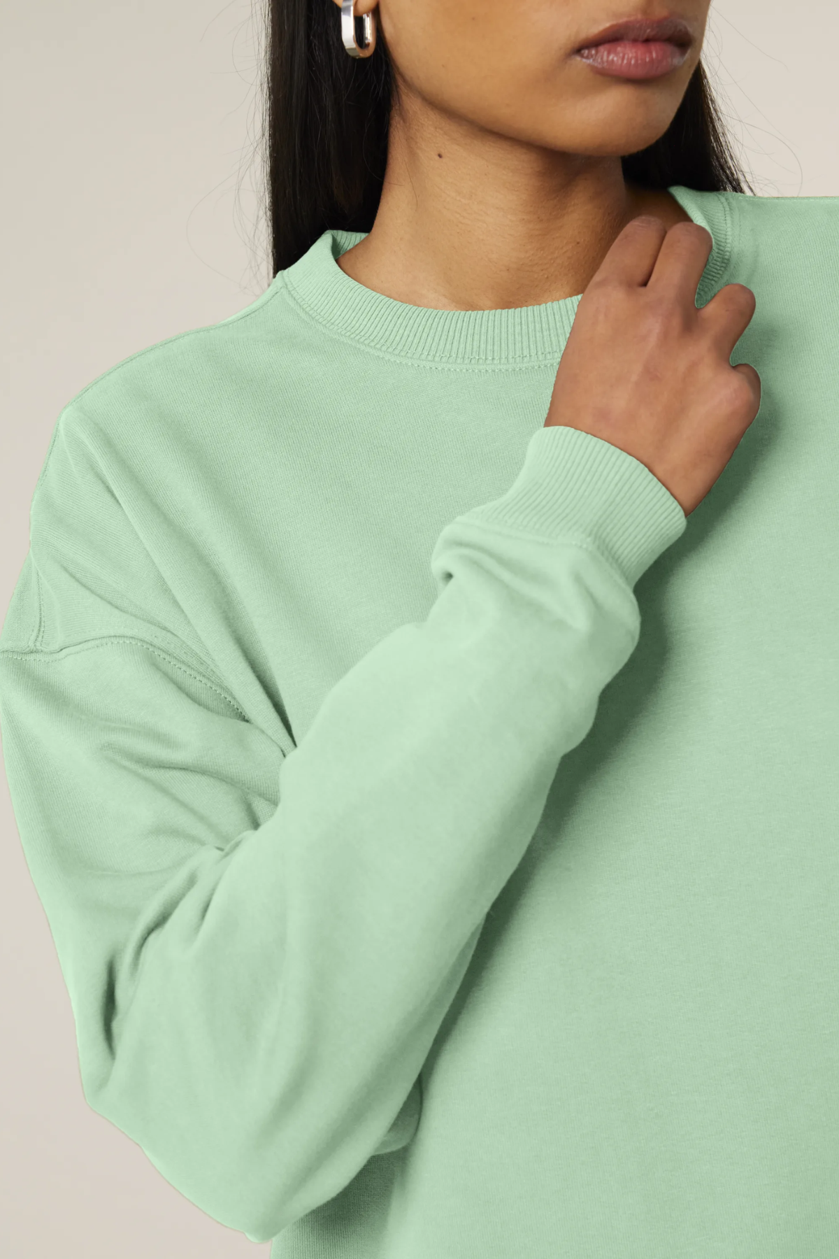 White Label Stick Oversized Crewneck Sweatshirt
