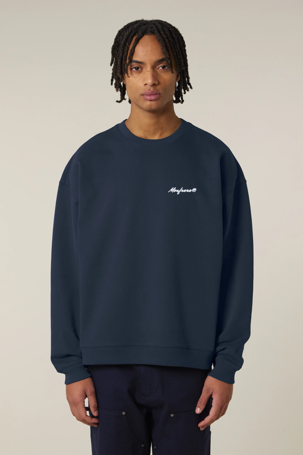 White Label Stick Oversized Crewneck Sweatshirt