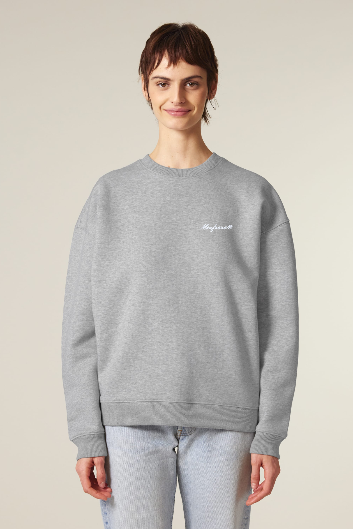 White Label Stick Oversized Crewneck Sweatshirt