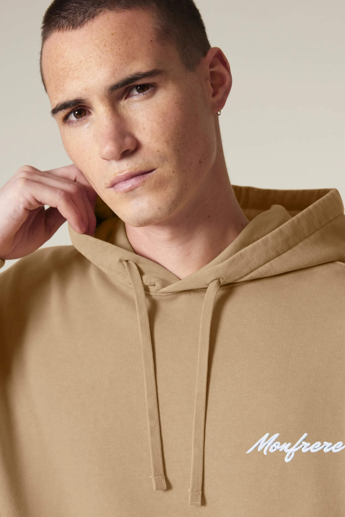 White Label Stick Oversize Garment Dyed Hoodie