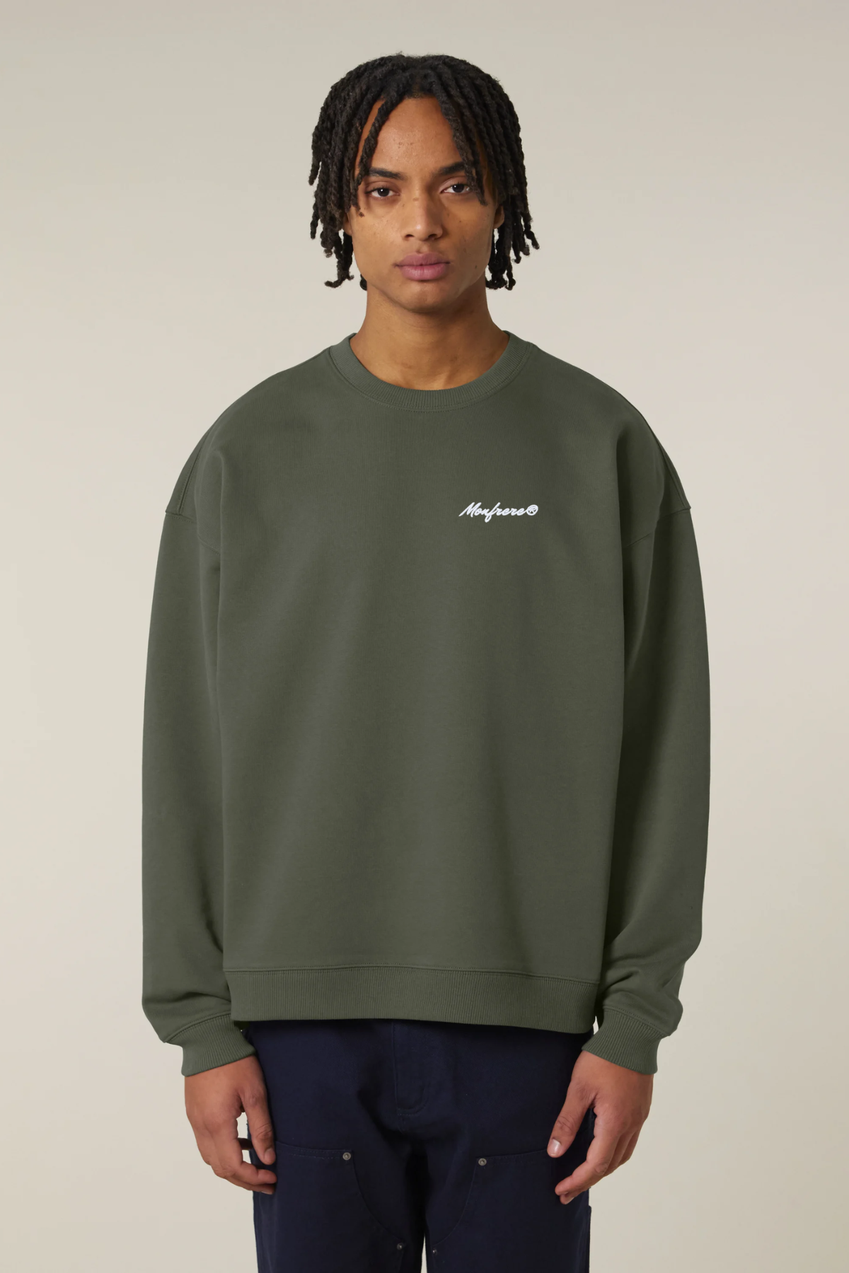 White Label Stick Oversized Crewneck Sweatshirt