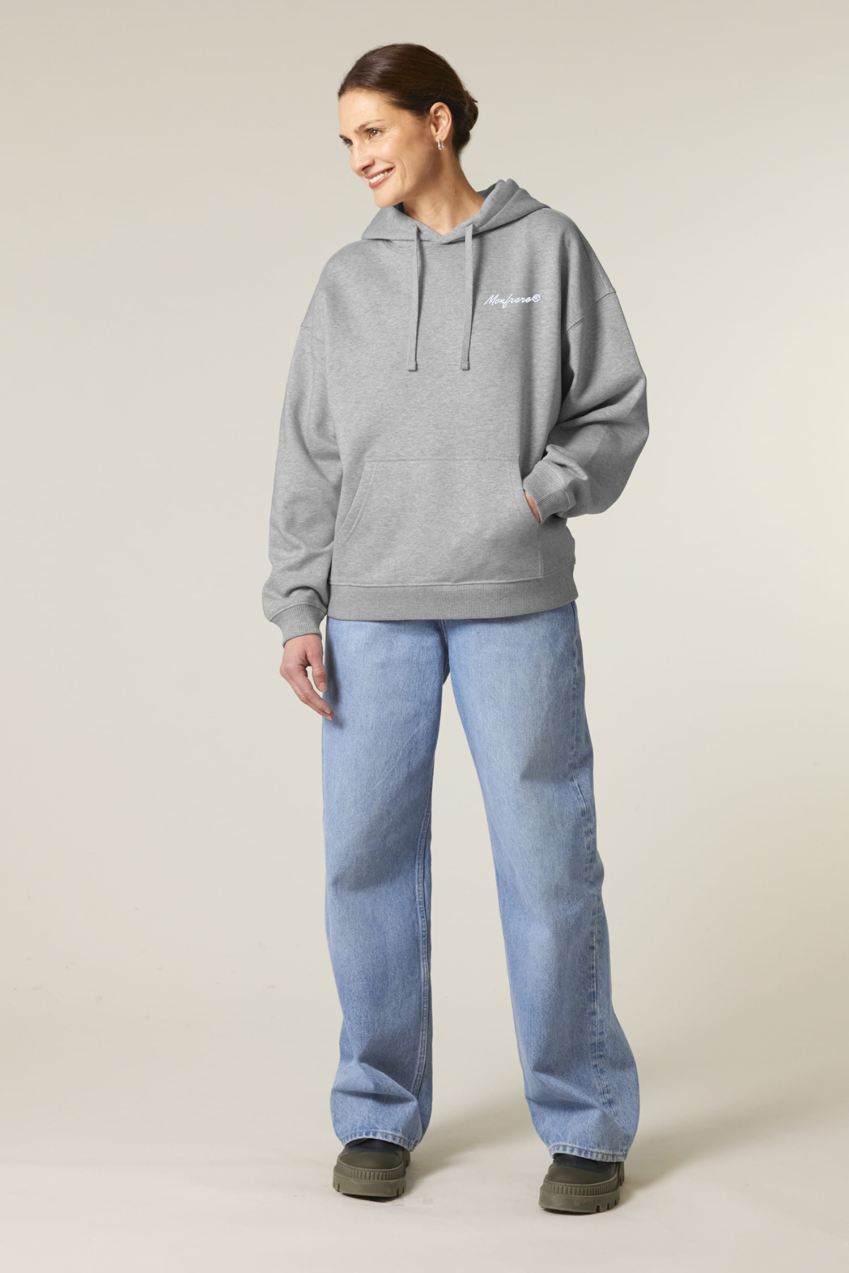 White label stick oversized hoodie sweatshirt