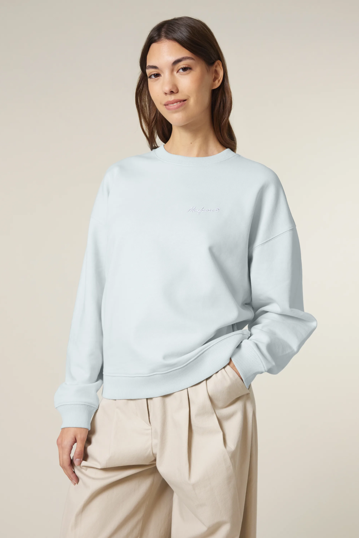 White Label Stick Oversized Crewneck Sweatshirt