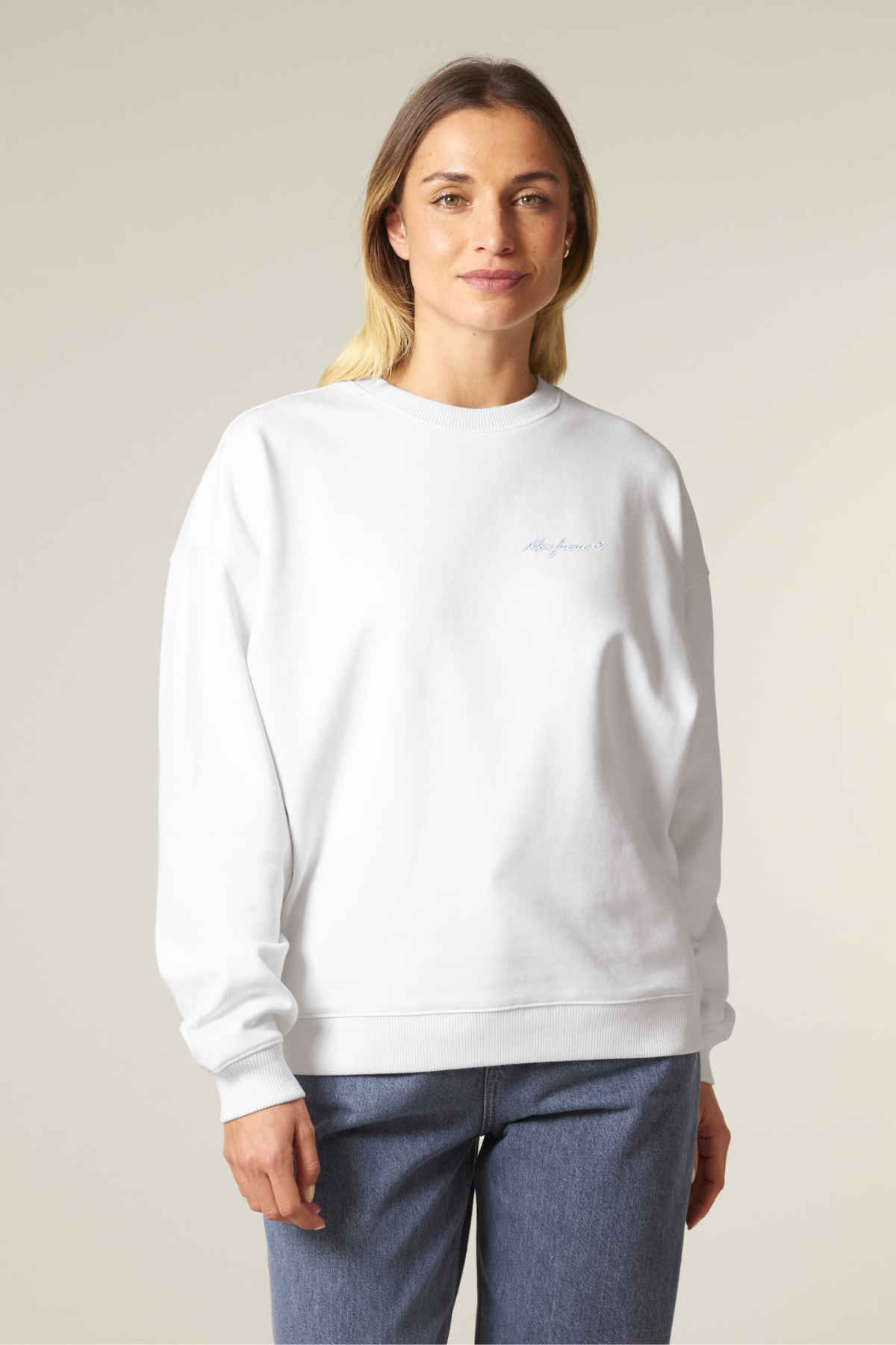 White Label Stick Oversized Crewneck Sweatshirt
