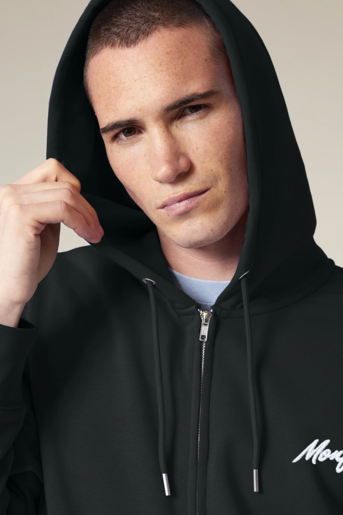 White Label Stick Iconic Unisex-Medium-Fit-Zip-Hoodie