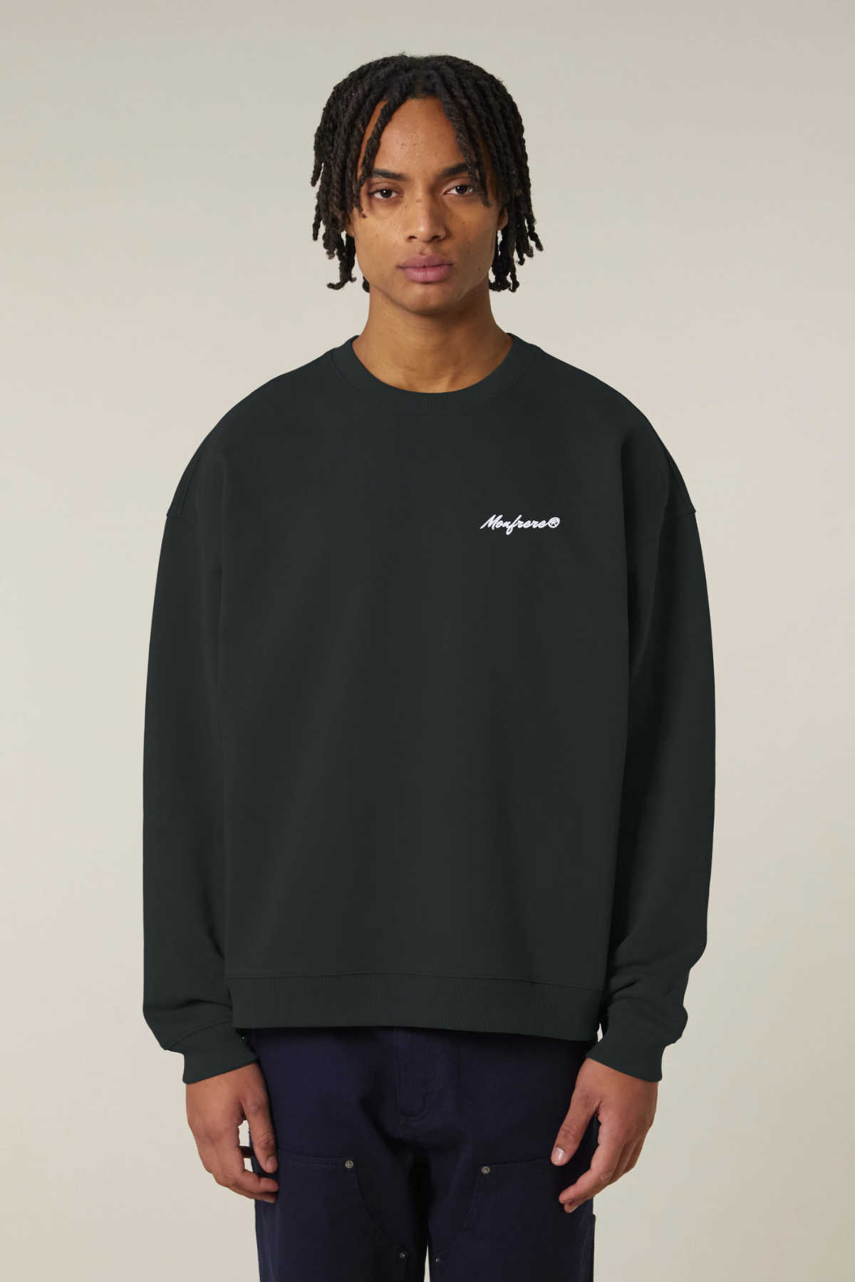 White Label Stick Oversized Crewneck Sweatshirt