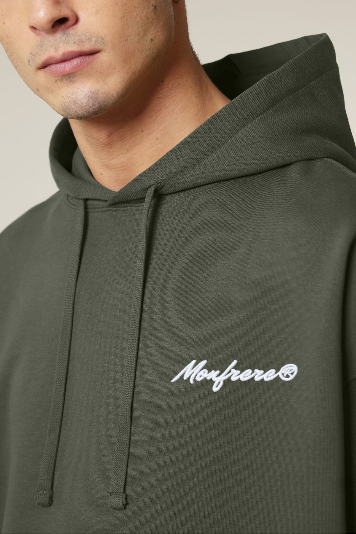 White label stick oversized hoodie sweatshirt