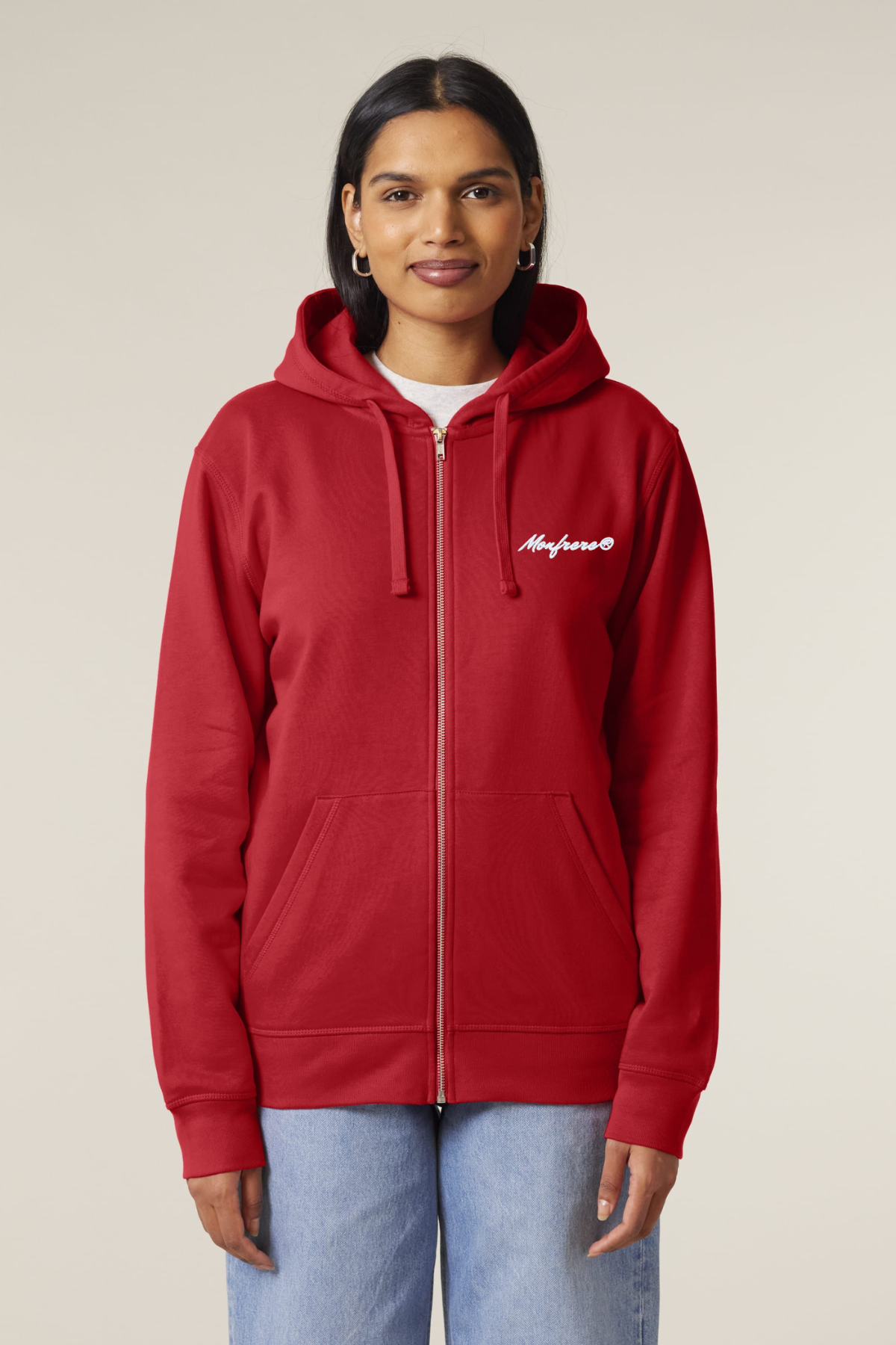 White Label Stick Iconic Unisex-Zip-Hoodie