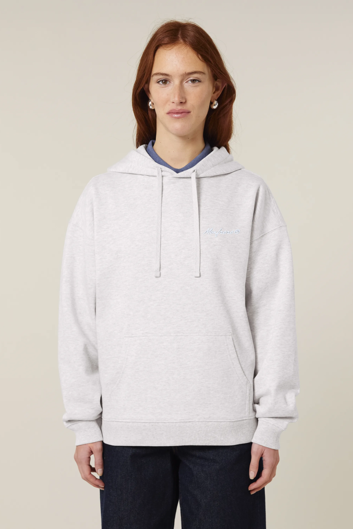 White label stick oversized hoodie sweatshirt