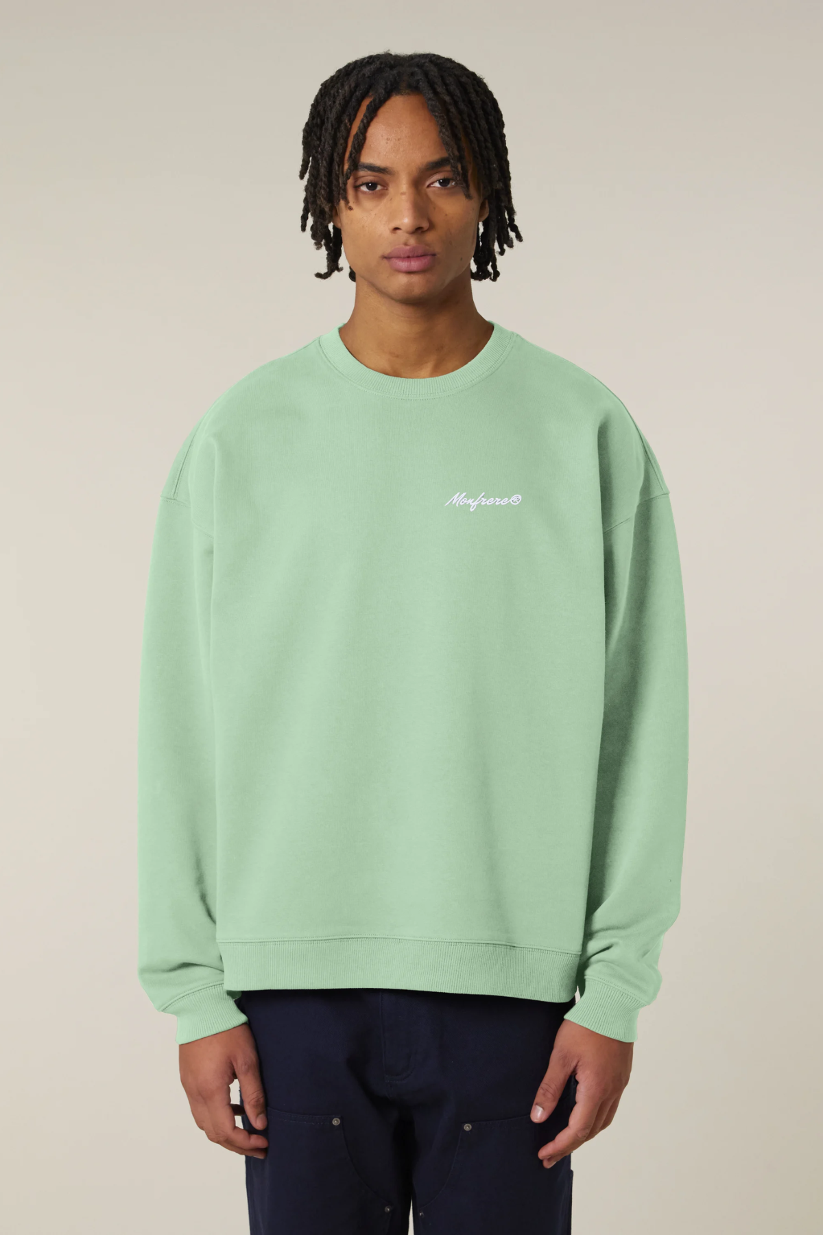 White Label Stick Oversized Crewneck Sweatshirt
