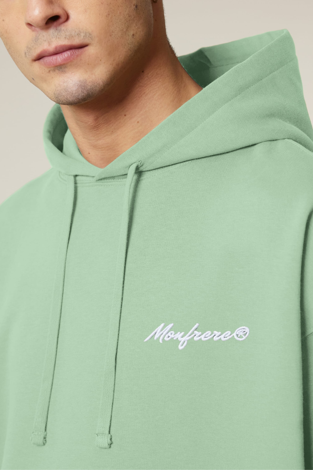 White label stick oversized hoodie sweatshirt