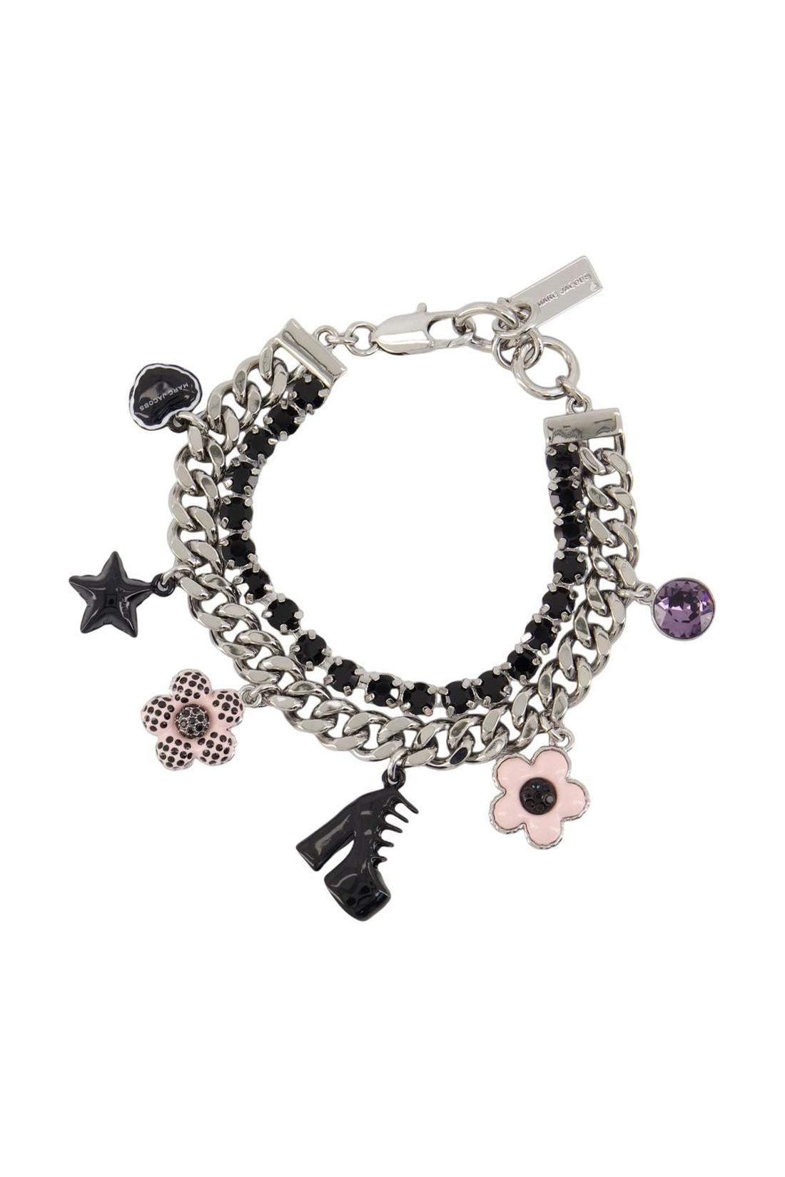 Mini Icon Dot Charm Armband - Marc Jacobs - Metall - Silber