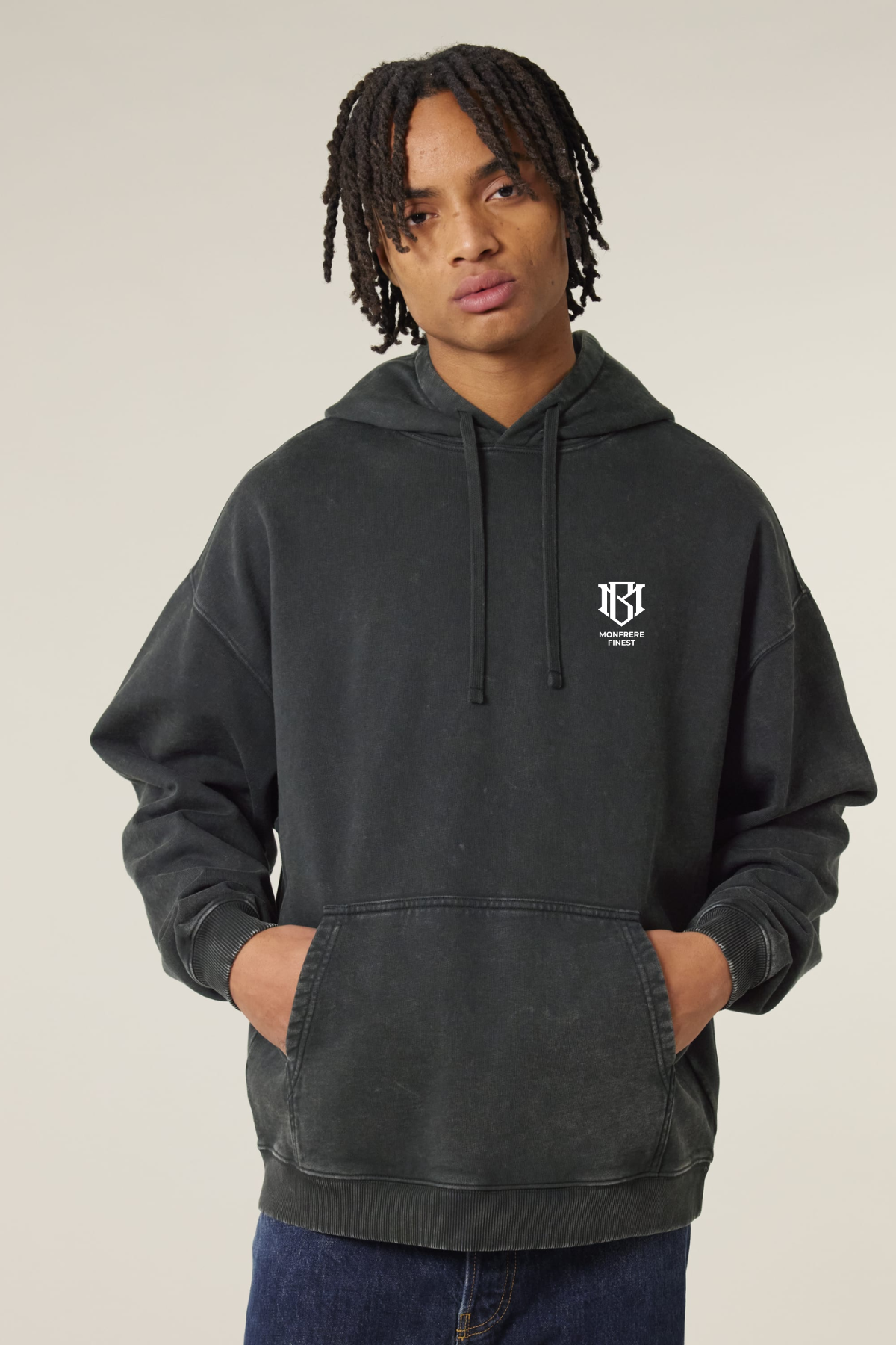MONFRERE FINE Oversize Garment-Dyed-Hoodie-Sweatshirt