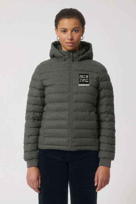MFR FINEST Wollähnliche wattierte Damenjacke