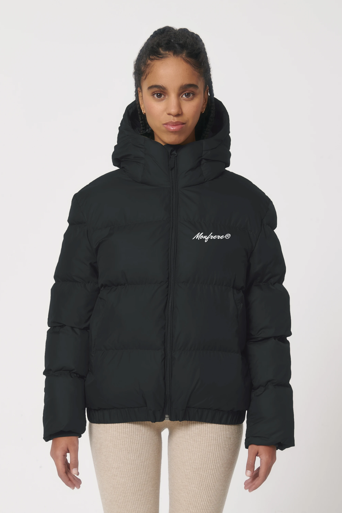 White Label Stick Unisex Oversized Steppjacke