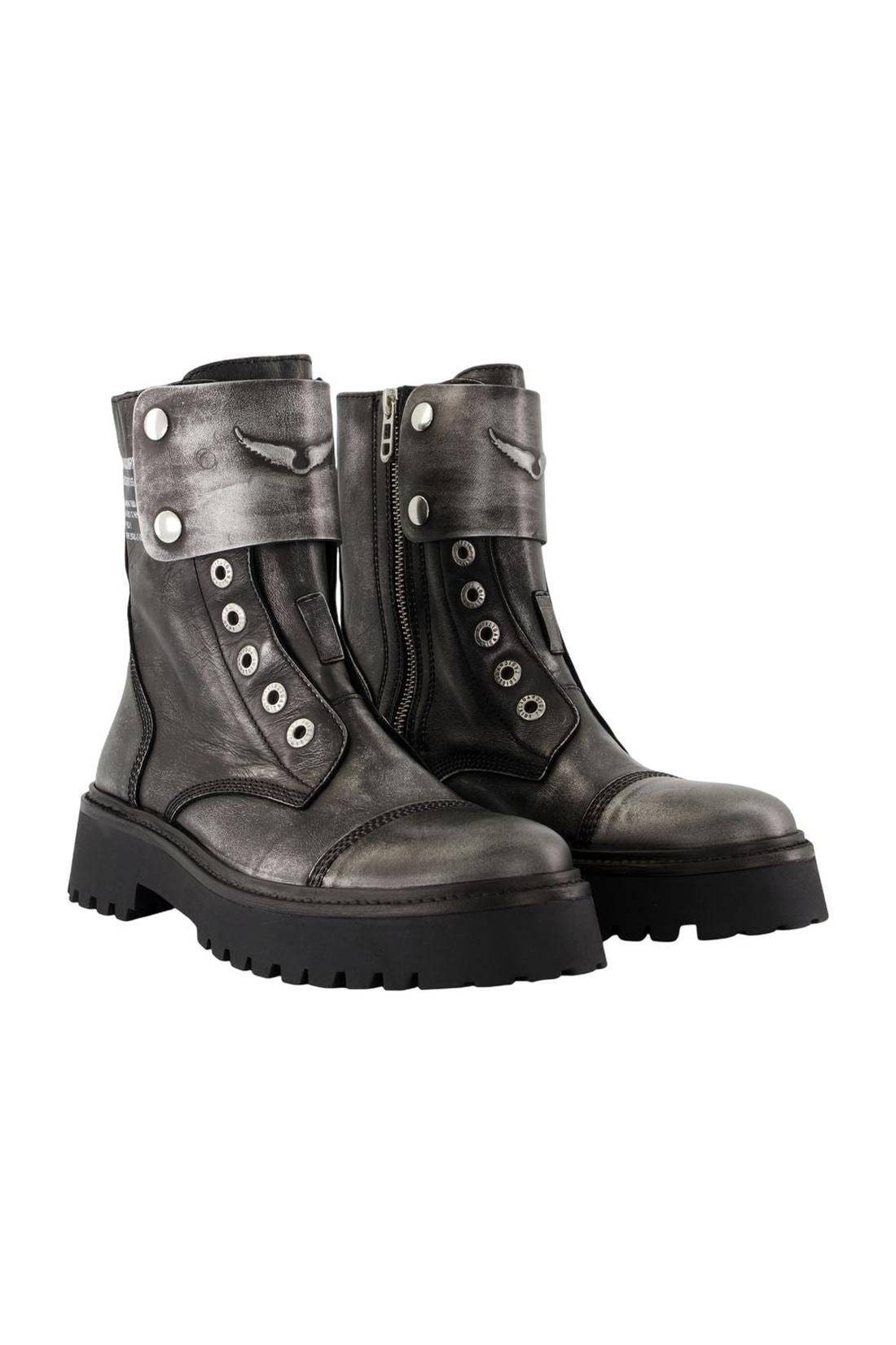 Joe Fast Stiefeletten - Zadig & Voltaire - Leder - Schwarz