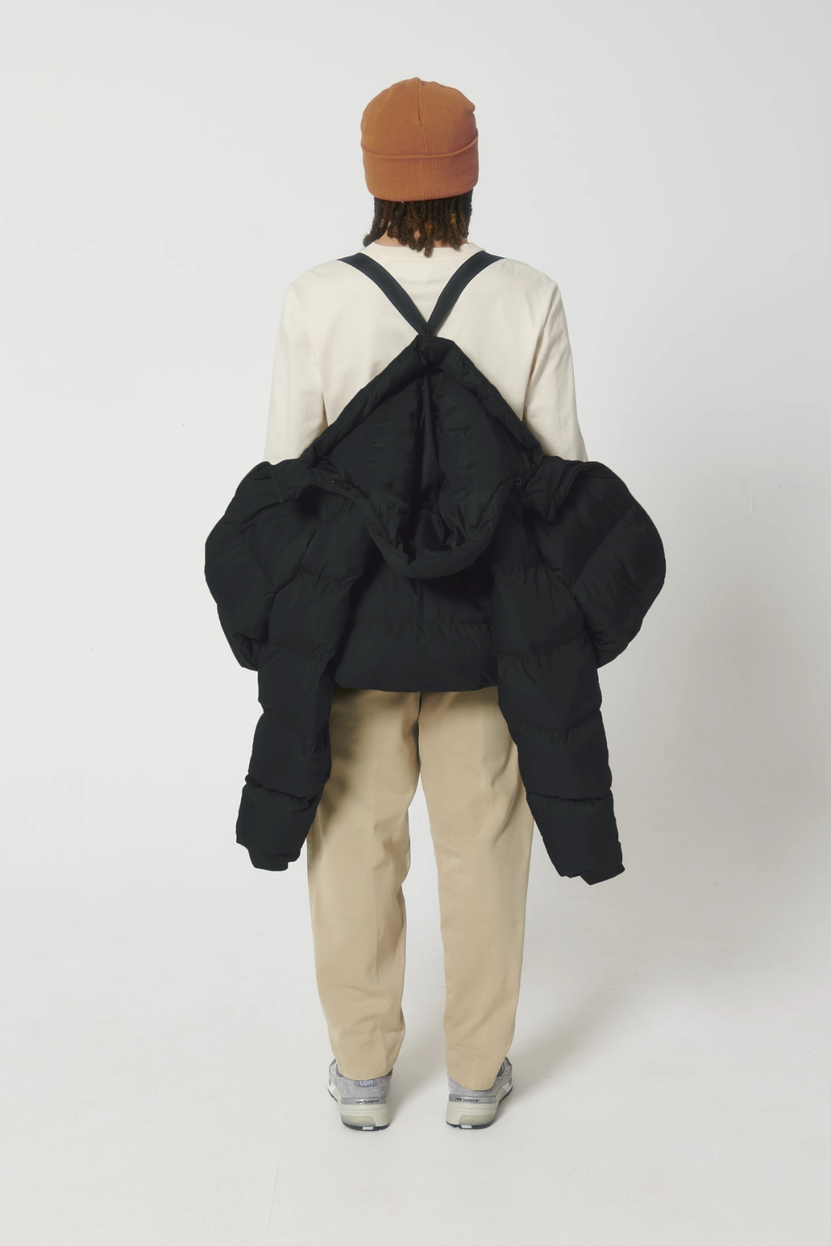 White Label Stick Unisex Oversized Steppjacke