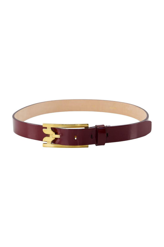 Regular Pin Buckle Gürtel - Victoria Beckham - Leder - Bordeaux