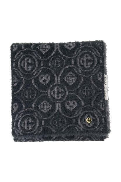 Monogramm Fluffy Schal - Casablanca - Nylon - Grau
