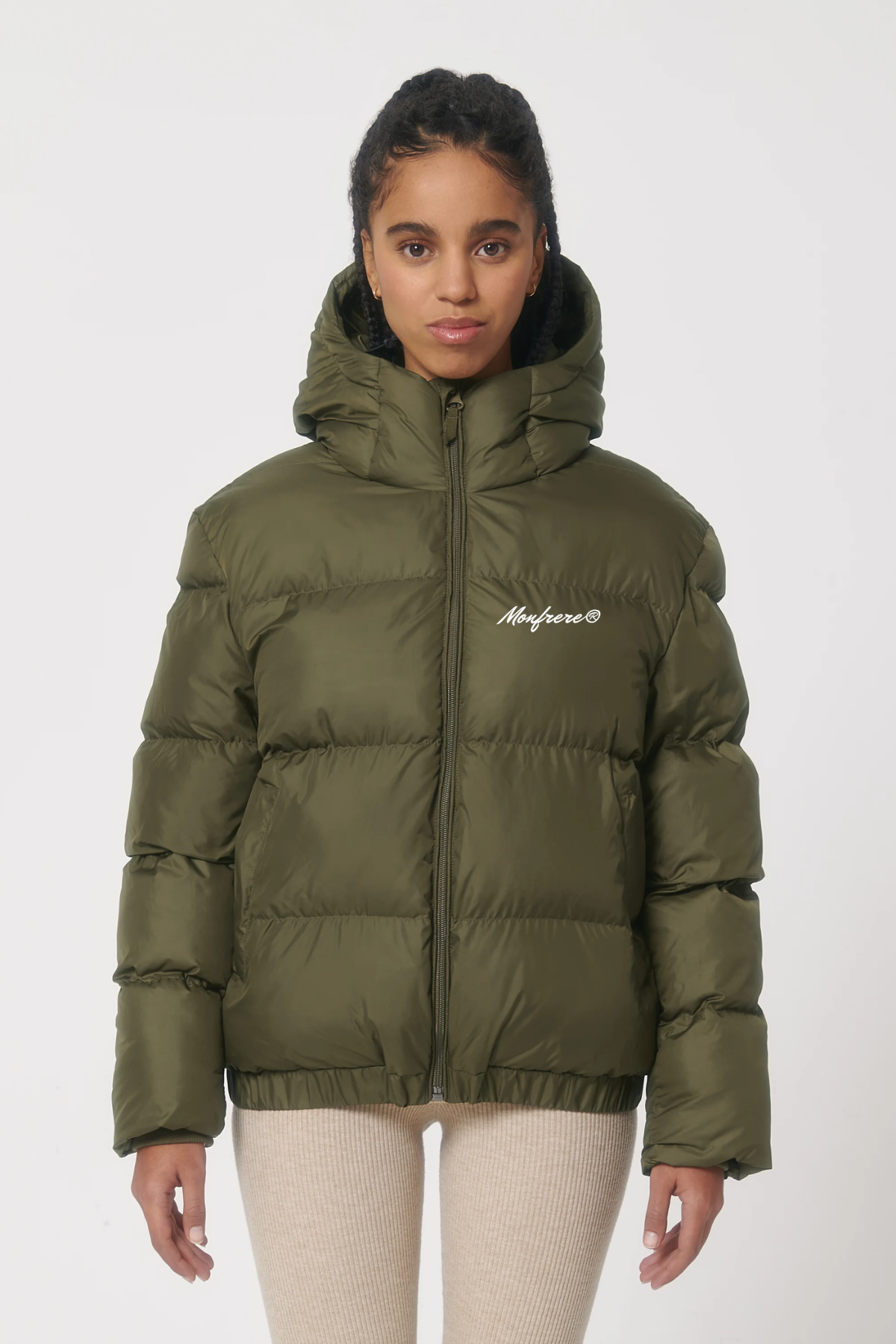 White Label Stick Unisex Oversized Steppjacke