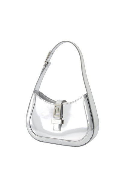 Small Schultertasche - Versace - Leder - Silber