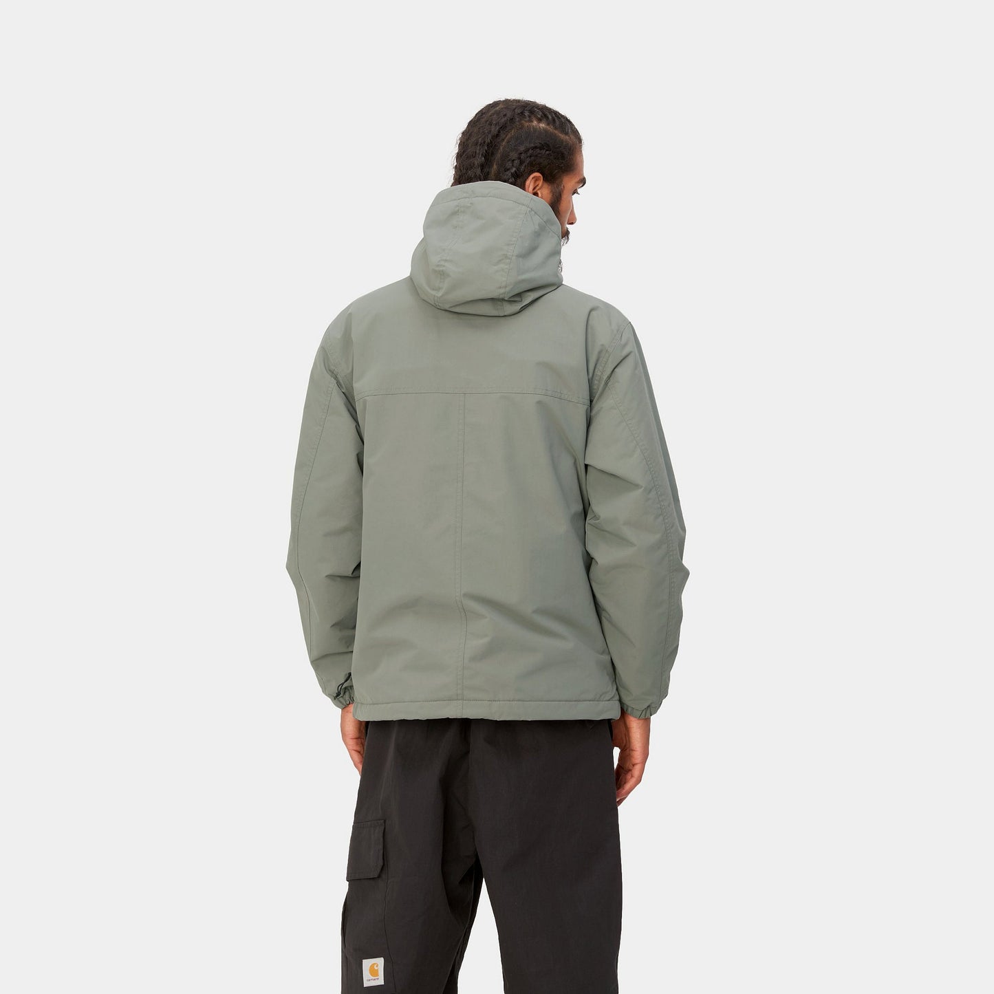 Carhartt WIP Windbreaker Pullover (Winter) - Smoke Green / Black