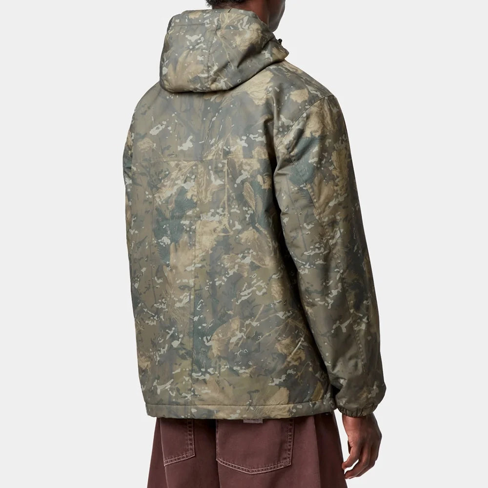 Carhartt WIP Windbreaker Pullover (Winter) - Camo Combi, Green / Black